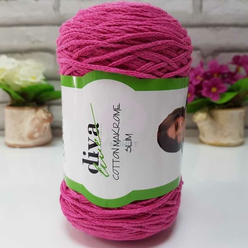 Diva Cotton Makrome İnce 2244 Koyu Pembe