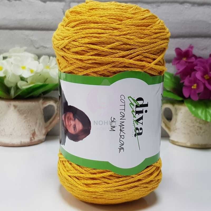 Diva Cotton Makrome İnce 2123 Sarı